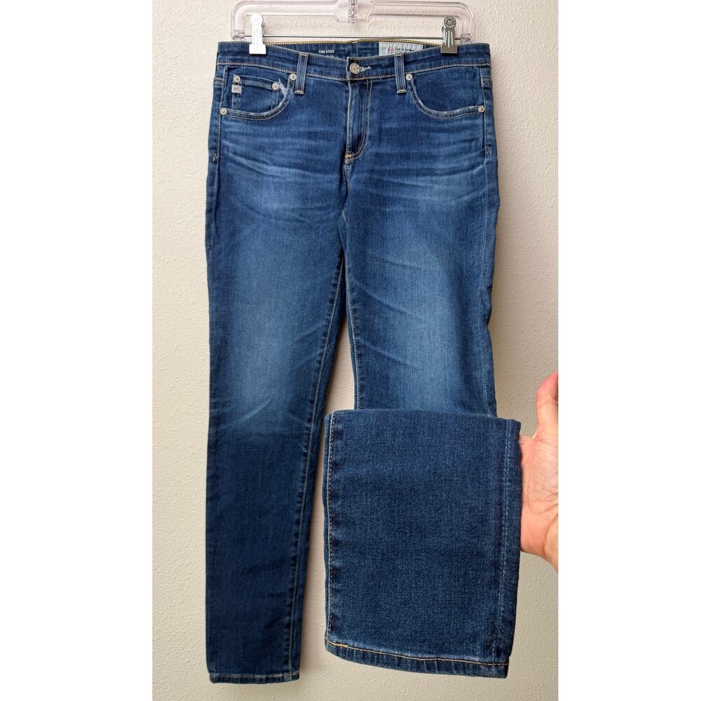 AG Women's 30R Blue The Stilt Cigarette Jeans